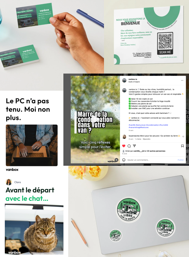 Aperçu de mon travail chez Vanbox